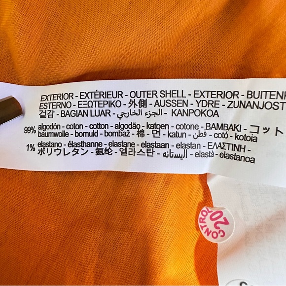 ZARA Girls Vibrant Orange Tiered Summer Beach Dress | Spaghetti Straps | M - Picture 5 of 6